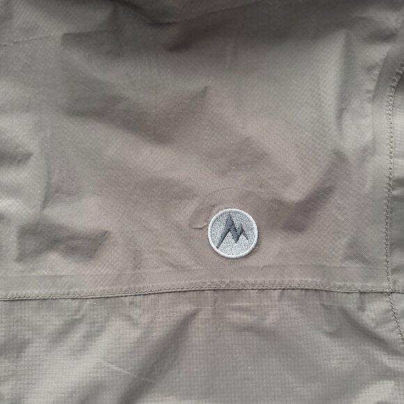 MARMOT PreCip Eco Raincoat Windbreaker Jacket Steel Onyx Gray XL - Picture 10 of 14
